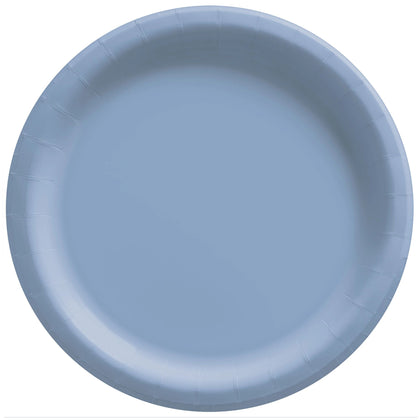 Pastel Blue Paper 7in Cake Plates 20ct | Solids