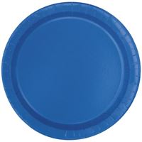 Royal Blue 7in Paper Plates 20ct  | Solids