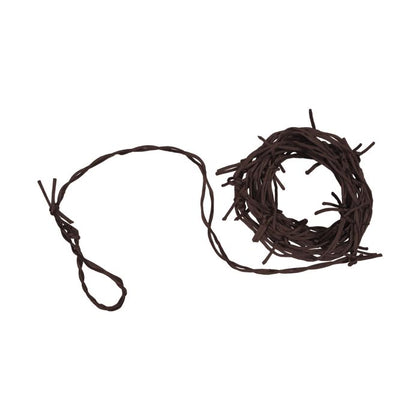 Barbed wire on a white background