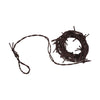 Barbed wire on a white background