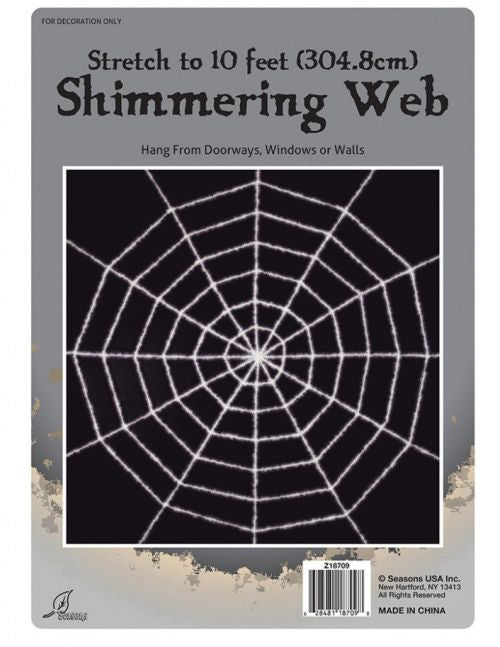 SHIMMERING WEB - WHITE 10ft