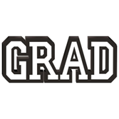 SIGN STANDING MDF GRAD WHT