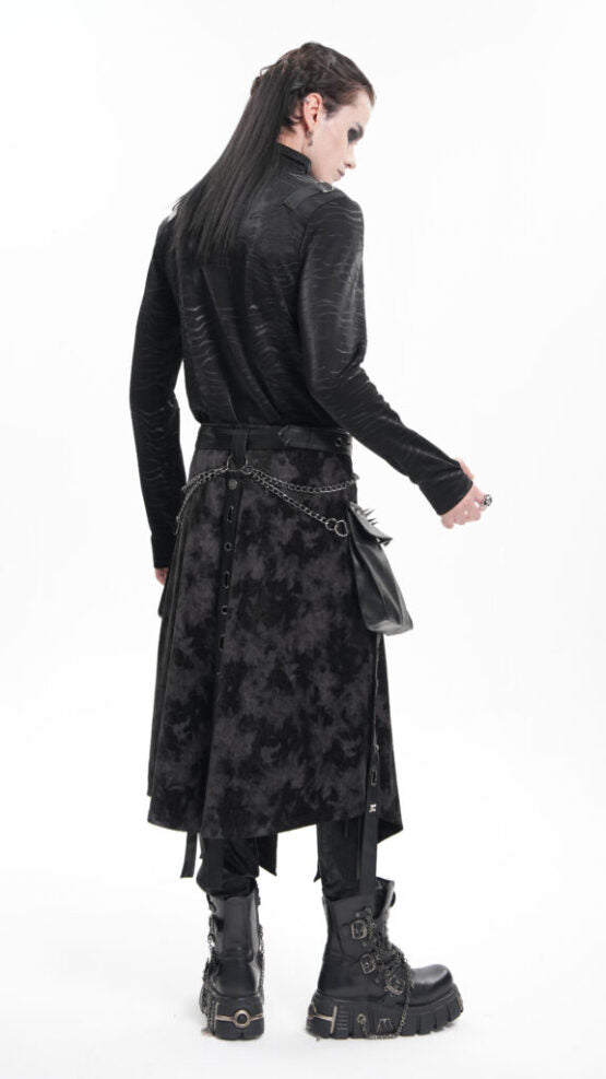 Belted Kilt with Chain and Side Bags