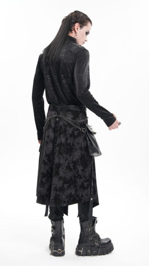 Belted Kilt with Chain and Side Bags