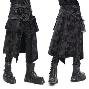 Belted Kilt with Chain and Side Bags