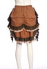 Brown Steampunk Short Skirt XL