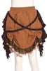 Brown Steampunk Short Skirt XL