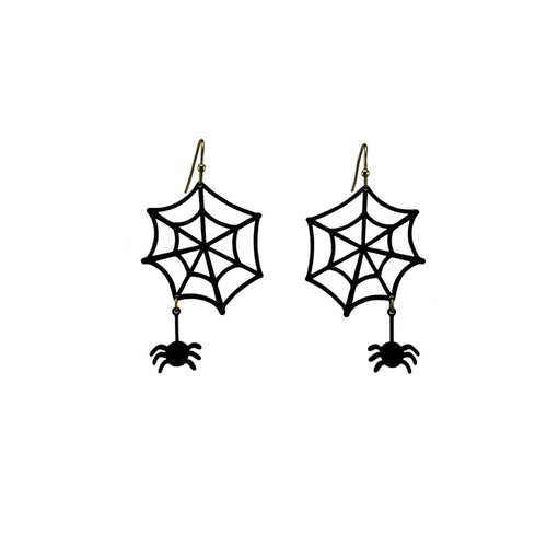 SPIDER WEB EARRING