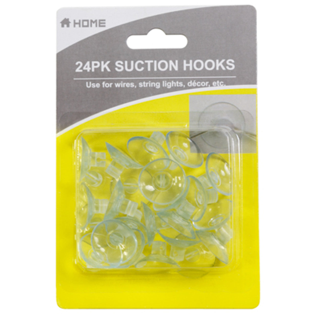 SUCTION CUP HOOKS FOR WIRES/LIGHTS 24PK