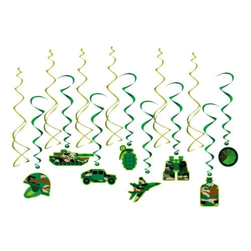 Camo Swirl Decoration 14ct