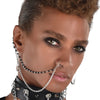 Safety Pin Earrings And Nose Chain Kit