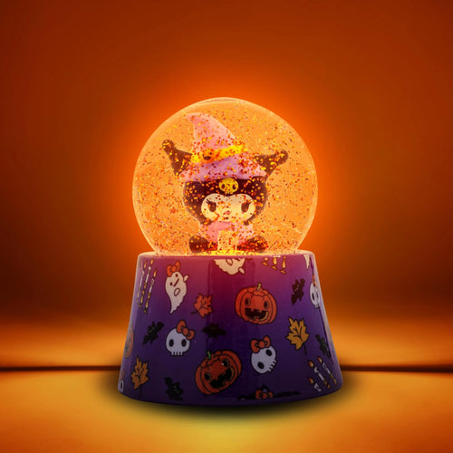 Sanrio Kuromi Halloween Mini Light-Up Snow Globe | 3 Inches Tall