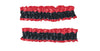 Satin covered elastic pair of armbands