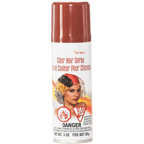 brown temporary colored hairspray