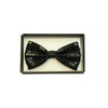 Sequin Black Bowtie