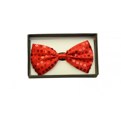 Sequin Red Bowtie