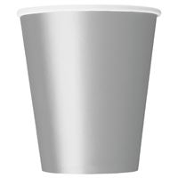 Shimmering Silver Paper Cups 20ct | Solids
