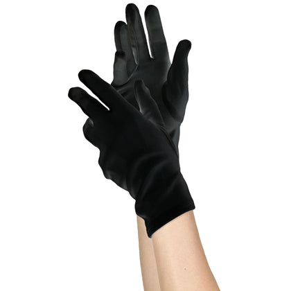 Short Black Gloves