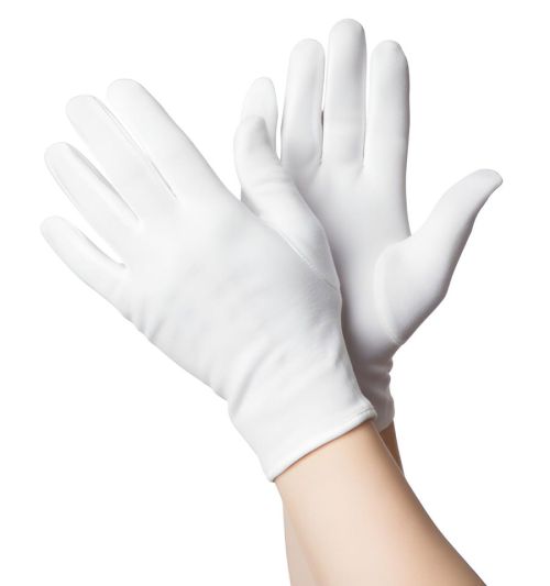 Short White Gloves