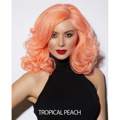 peach heat safe wig