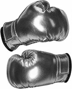 Silver Boxing Gloves