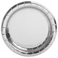 Round metallic object with a reflective surface