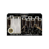 Silver Rim Champagne Glasses 10ct