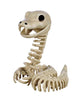 Snake skeleton model on a white background