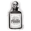 Skull with a bottle labeled 'Your Poison' on a white background