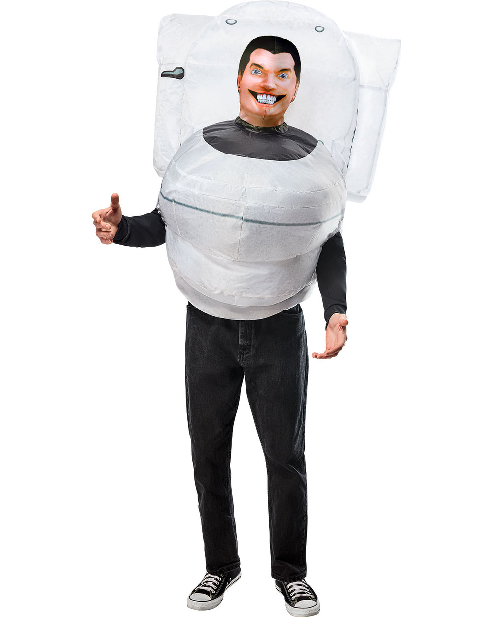 Skibidi Toilet Adult Inflatable Costume
