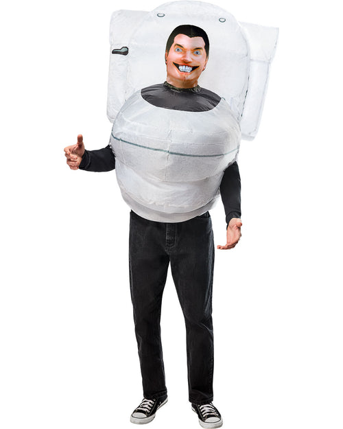 Skibidi Toilet Adult Inflatable Costume