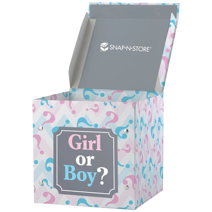 Small Pink & Blue Gender Reveal Box