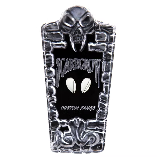 Decorative item with skull design and 'Scarecrow' text on a white background