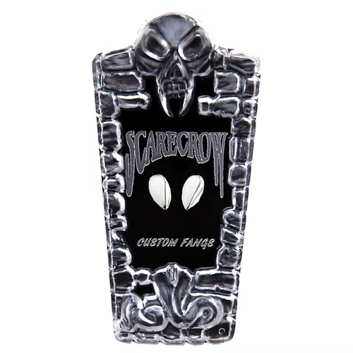 Decorative item with skull design and 'Scarecrow' text on a white background