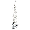 Decorative hanging with soccer ball design on a white background