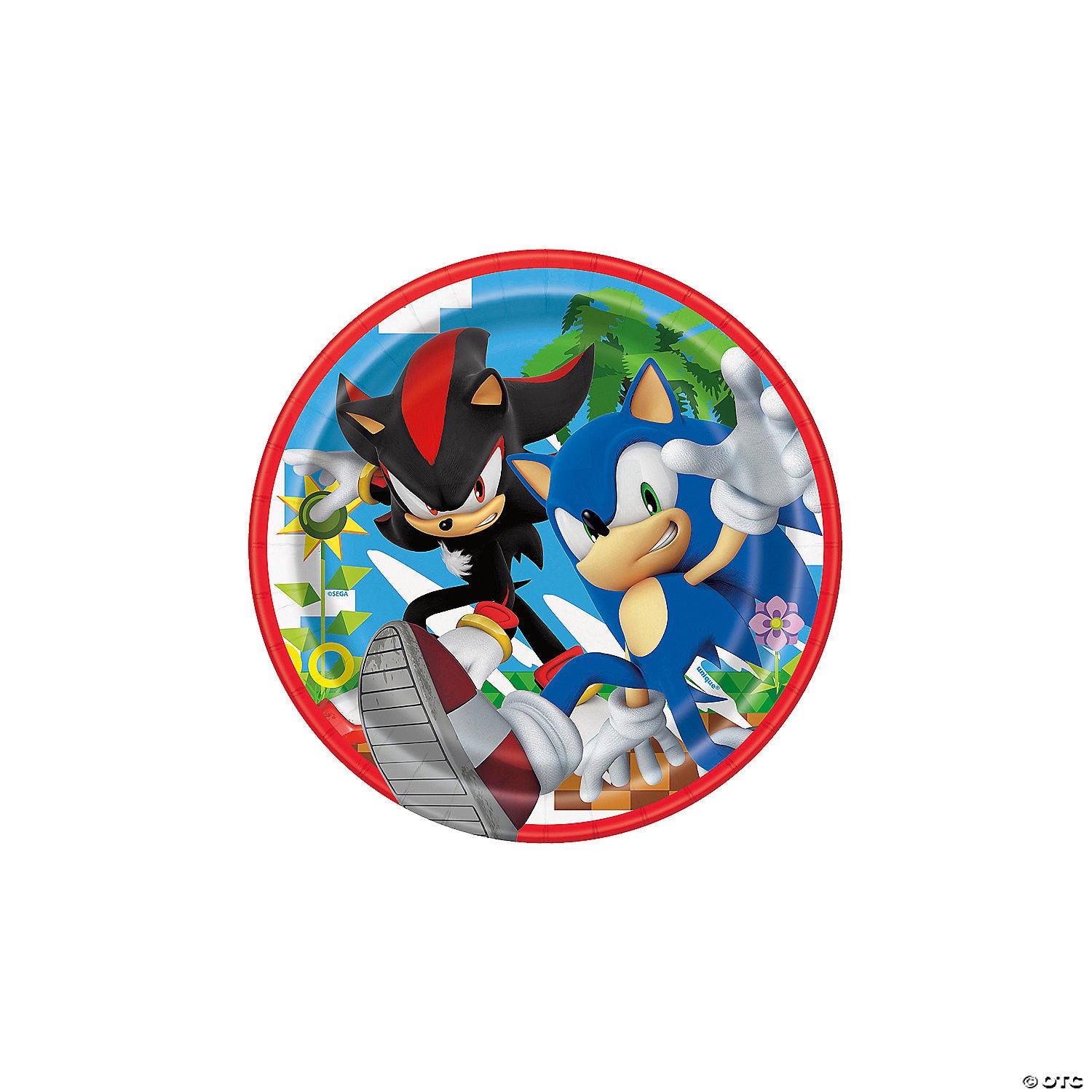 Sonic the Hedgehog Round 7" Dessert Plates  8ct