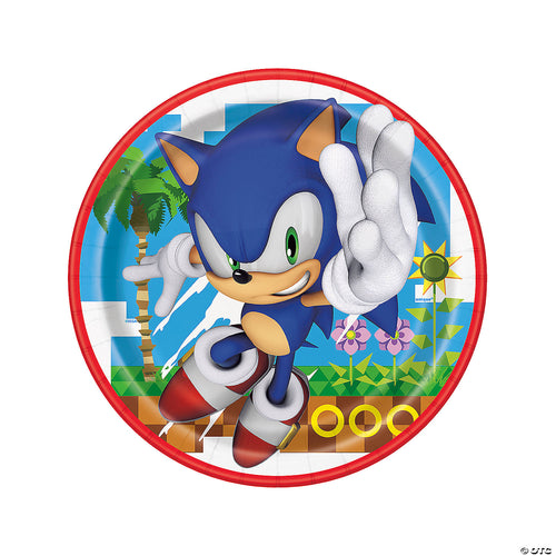 Sonic the Hedgehog Round 9" Dinner Plates  8ct
