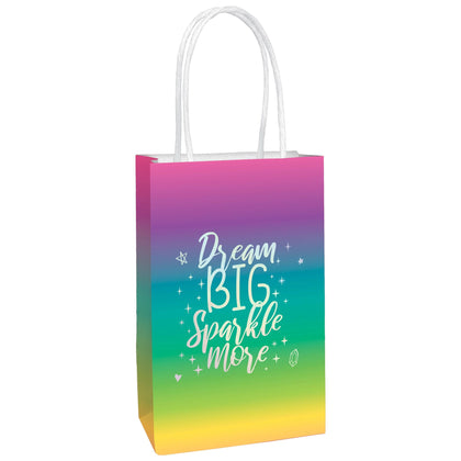 Sparkle Hot Stamped Kraft Bag 8ct