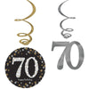 Sparkling Celebration 70 Pack Foil Swirl Decorations