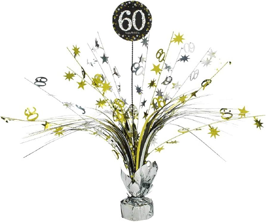Sparkling Celebration 60 Spray Centerpiece | Milestone Birthday