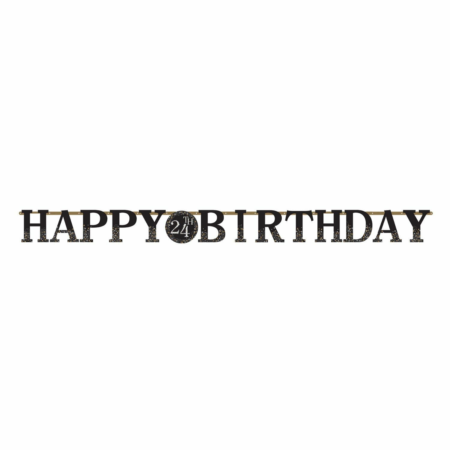 Sparkling Gold Celebrations Add Any Age Birthday Banner