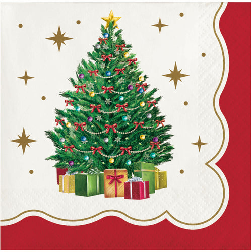 Sparkling Spruce Beverage Napkins 16ct