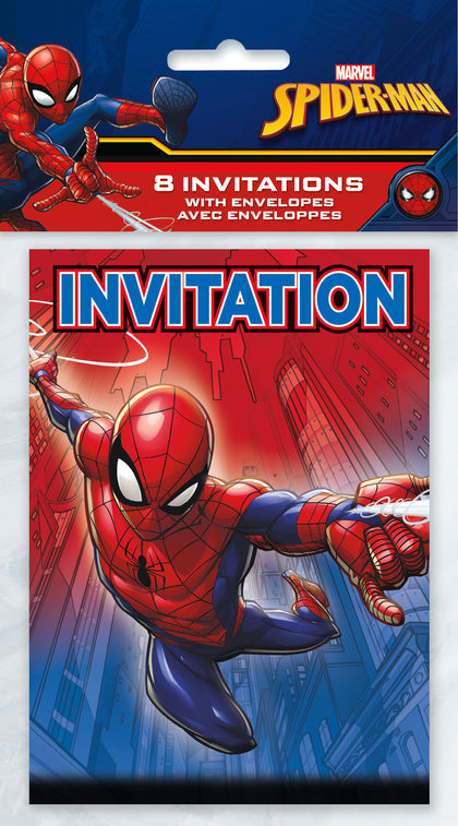 Spider-Man Invitations  8ct