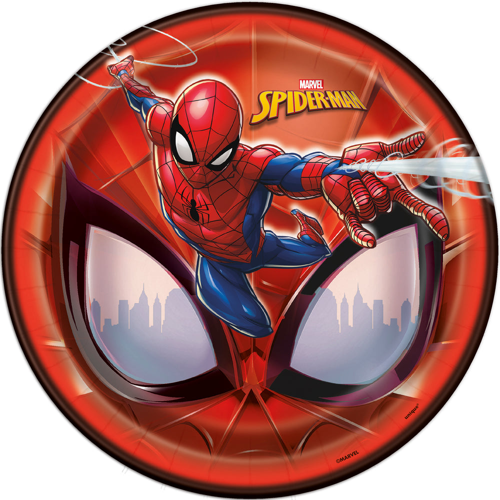 Spider-Man Round 9" Dinner Plates  8ct