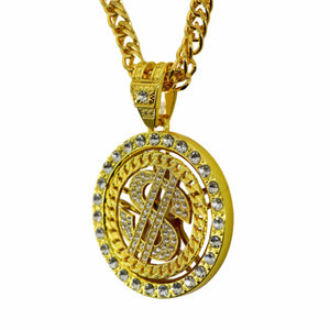 Spin $ Dollar sign Chain | Gold