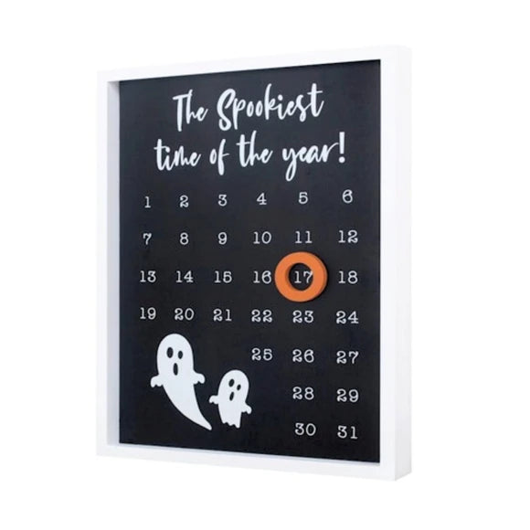 Spookiest Time of the Year Framed Halloween Magnet Countdown Calendar
