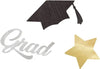 Stars & Caps Graduation Jumbo Foil Confetti  .5 oz