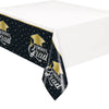 Stars & Caps Graduation Rectangular Plastic Table Cover