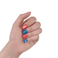 Stars & Stripes Nail Stickers  20ct