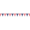 Stars and Stripes Plastic Pennant Banner